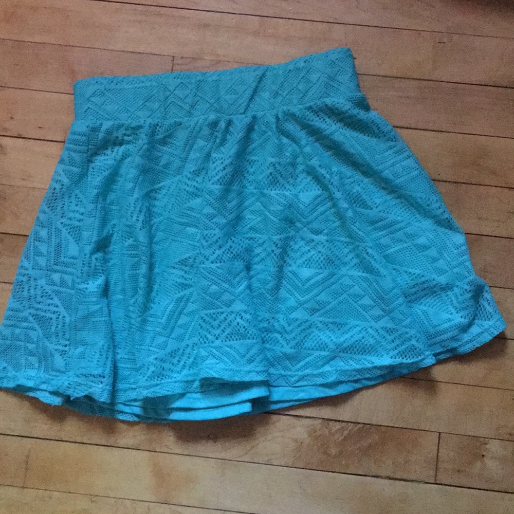 Turquoise skirt